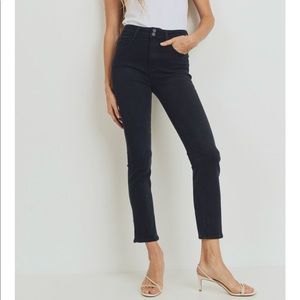 Just Black Denim - Double Button Straight